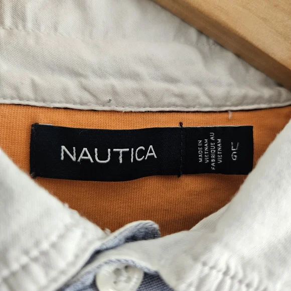Vintage Nautica Polo Shirt Mens Large Yachting Sailing 90s Y2K - Picture 5 of 7
